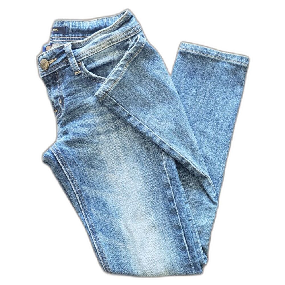 Vigoss Studio - The Copper Skinny Jeans - Blue Wash - Women Size 3/4 - Picture 5 of 8